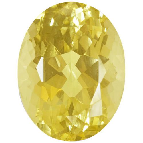 Yellow Beryl Gem in Oval Cut, 18.14 carats, 20.24 x 15.15 mm, Yellow Color