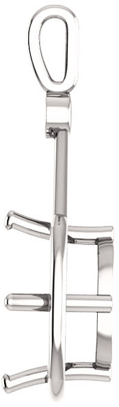 Accented Pendant Mounting for Cushion Gemstone Size 5mm to 15mm