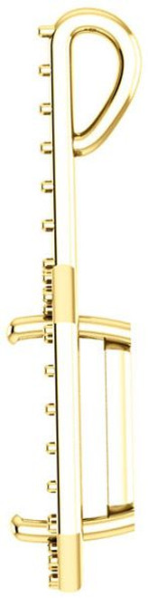 Halo Accented Pendant Mounting for Emerald Gemstone Size 6 x 4mm to 12 x 10mm