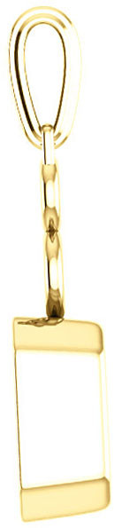 Double Open Circle Decorated Bezel Set Soiltaire Pendant Mounting for Emerald Gemstone Size 5 x 3mm to 16 x 12mm