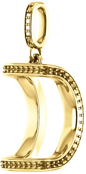 Unique Bar Set Accented Soiltaire Pendant Mounting for Oval Gemstone Size 5 x 3mm to 12 x 10mm