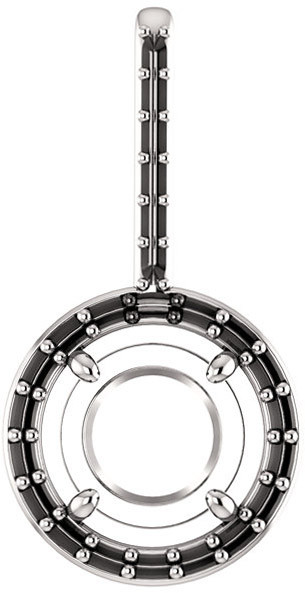 Halo Accented Pendant Mounting for Round Gemstone Size 4.10mm to 12mm