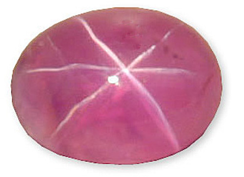 Stunning Oval Cabochon Pink Star Sapphire 3.74 carats