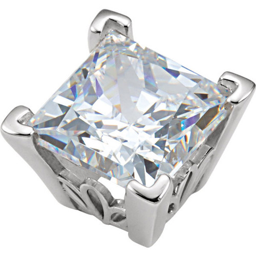 Ornate 14kt Gold 4Prong VEnd Scroll Jewelry Finding for Princess Gemstone Size 3mm to 12mm