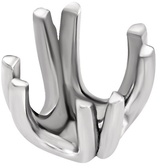 Stunning 14kt Gold Double UProng Jewelry Finding for Princess Gemstone Size 3mm to 8mm