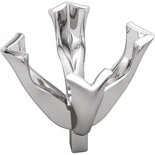 Lovely 14kt White Gold VEnd Peg Jewelry Finding for Princess Gemstone Size 3mm to 7.50mm