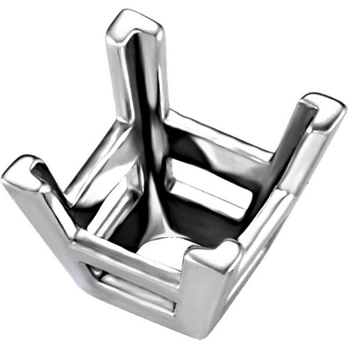 Chic 14kt Gold VProng Tapered Jewelry Finding for Princess Gemstone Size 3mm to 8mm