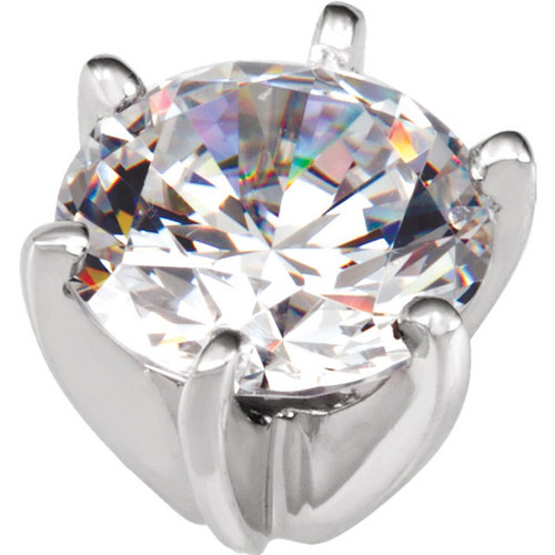 Nice Looking 14kt White Gold 6 Prong Low Shank Jewelry Finding for Round Gemstones Size 2.20mm  8.60mm