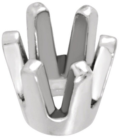 Elegant 14kt Gold 6Prong Low Base Jewelry Finding for Round Gemstone Size 1.70mm  10mm