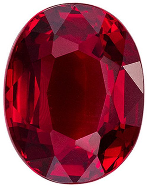 Gorgeous Ruby Oval Cut Genuine Gem, Medium Rich Red, 9.38 x 7.35 x 4.34 mm, 2.98 carats C.D. Certified 