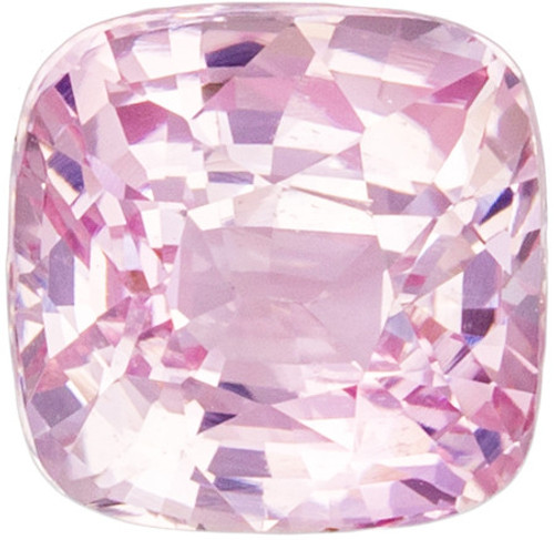 Pink Peach Sapphire - Cushion Cut - Vivid Pink Peach - 1.53 carats - 6.1 x 6mm