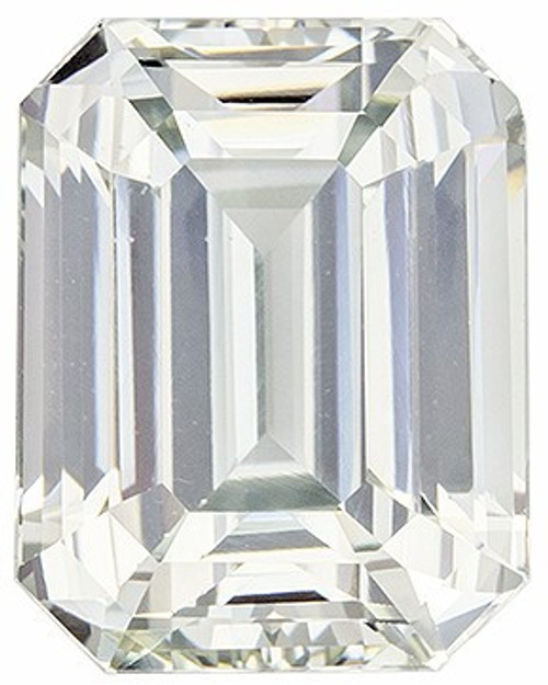 Terrific Buy - White Sapphire - 4.52 carats - Emerald Shape - 9.9 x 7.8mm - Amazing Gemstone