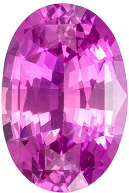 Vivid Medium Pink Sapphire - Oval Cut - 0.52 carats - 5.8 x 3.9mm