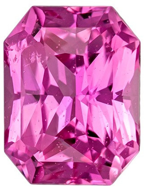 AfricaGems Certified Pink Sapphire - Radiant Cut - Genuine - 1.16 carats - 6.6 x 5.1mm - A Deal