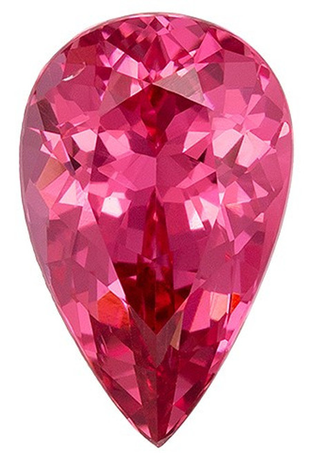 Magnificent Pink Spinel Gemstone - Pear Shape - Beautiful Color - 1.4 carats - 9.1 x 5.8mm