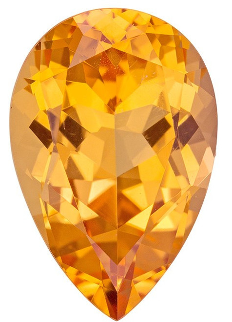 Genuine Precious Topaz Gemstone, Pear Cut, 3.56 carats, 12.1 x 8 mm , AfricaGems Certified