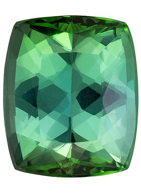 Fine Natural Tourmaline - Cushion Cut - Grass Green - 3.29 carats - 9.7 x 8.1mm