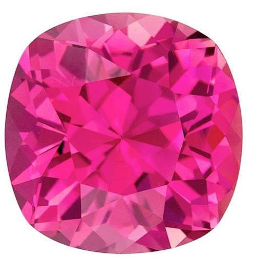 Stunning Pink Tourmaline Gemstone, 4.06 carats, Cushion Shape, 9.8 x 9.7 mm, Super Great Buy