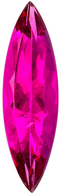 Fuschia Tourmaline - Marquise Cut - Medium Fuchsia - 1.36 carats - 15.6 x 4.6mm