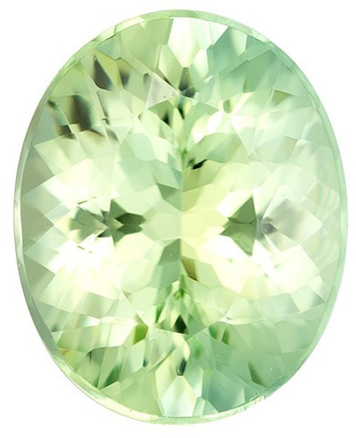 Faceted Green Tourmaline Gemstone, Oval Cut, 2.77 carats, 10.4 x 8.4 mm , AfricaGems Certified