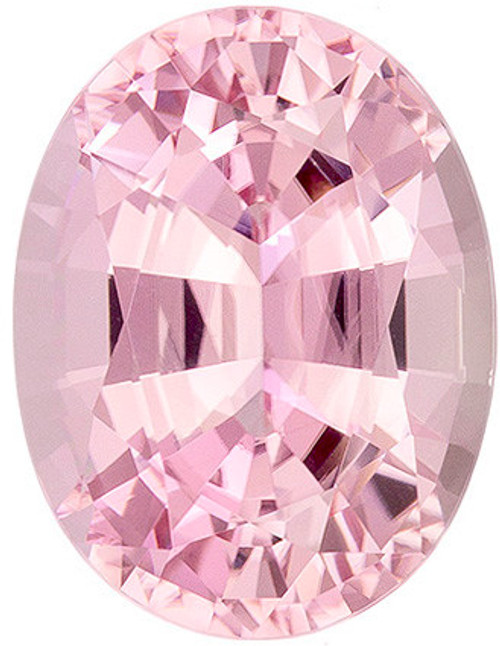 4.26 carats Pink Tourmaline Loose Gemstone in Oval Cut, Light Baby Pink, 11.7 x 8.9 mm