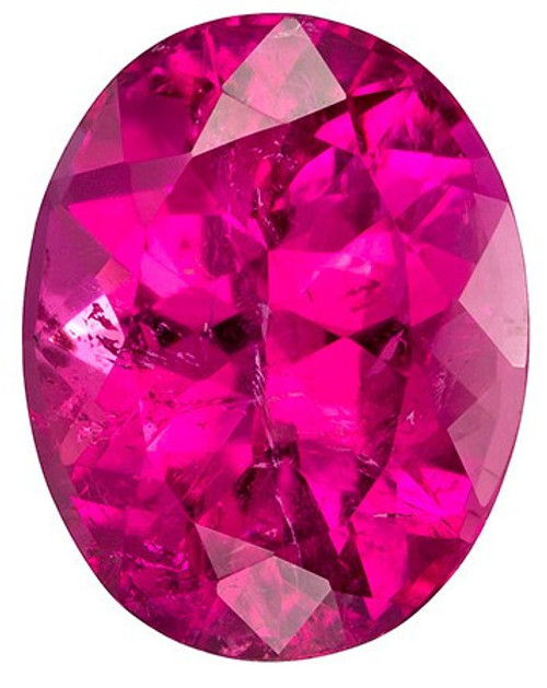 Faceted Pink Tourmaline Gemstone, Oval Cut, 5.52 carats, 12 x 9.4 mm , AfricaGems Certified