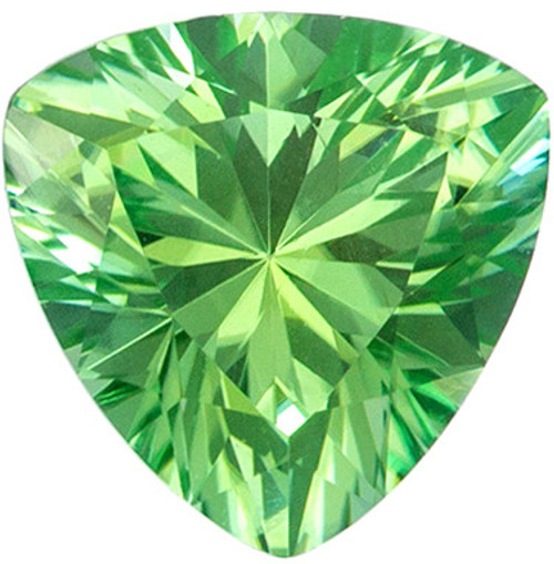Natural Loose 1.03 carats Green Tourmaline Trillion Genuine Gemstone, 6.6 mm