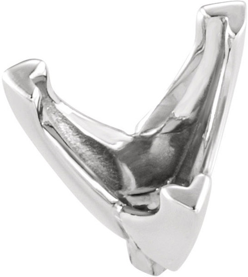 Stylish 14kt Gold  3Prong VEnd Peg Jewelry Finding for Trillion Gemstone Size 3mm to 8mm