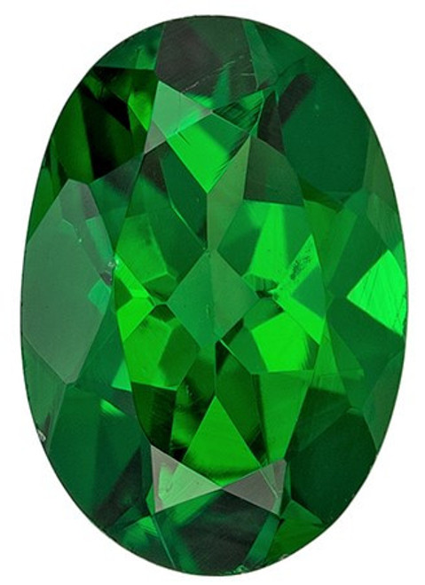 Genuine Gemstone - Impressive Gem Green Tsavorite - Oval Shape - 0.62 carats - 6.3 x 4.4mm