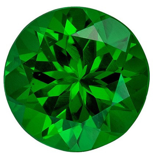 Green Tsavorite - Round Cut - 0.86 carats - 5.8mm