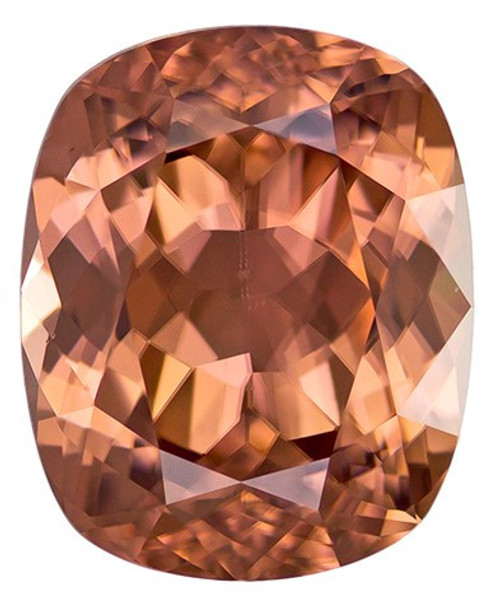 Brown Zircon Gemstone, Cushion Cut, 5.62 carats, 10.5 x 8.6 mm , AfricaGems Certified - A Low Price