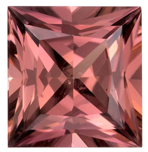 Super Great Buy Brown Zircon Genuine Gemstone, 1.98 carats, Princess Shape, 7 x 6.7 mm