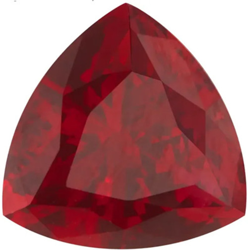 Ruby Trillion Cut in Created Grade GEM | Lab Stone