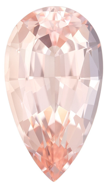 Beauty Morganite Matched Pair - 9.21 carats - Pear Cut - 19.3 x 10.9mm - AfricaGems Certified