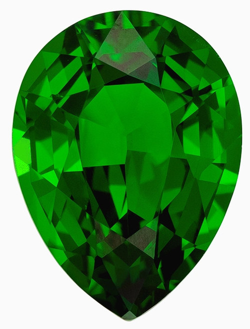 Vivid Green Garnet Gemstone, 1.54 carats, Cushion Cut, 6.8 x 6.3