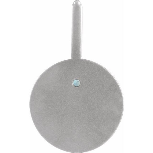 Platinum Blue Zircon and .0025 carat Diamond Scorpio Charm