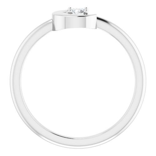 Sterling Silver 0.10 Carat Natural Diamond Celestial Ring