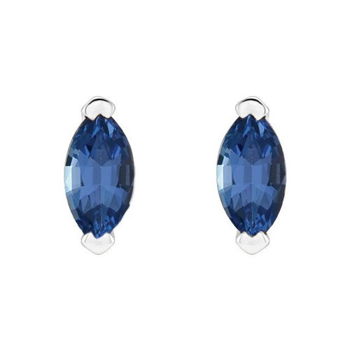 Sterling Silver Natural Tanzanite Earrings