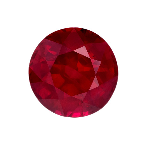 Round Cut Ruby - 1.16 carat - 5.9mm - Vibrant Red Color