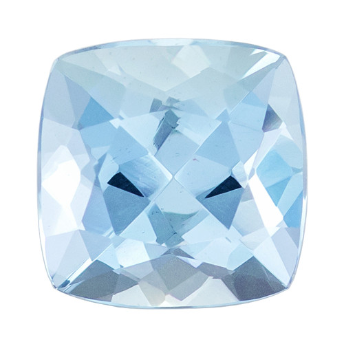 Aquamarine Gemstone - Cushion Cut - 0.79 Carat - 5.8mm
