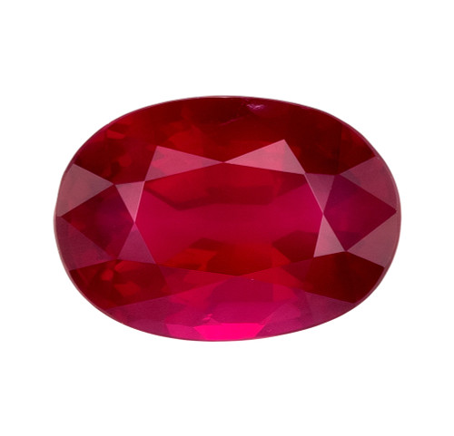 1.02 Carat Ruby Oval Cut Gemstone, 7.1x5mm size | AfricaGems