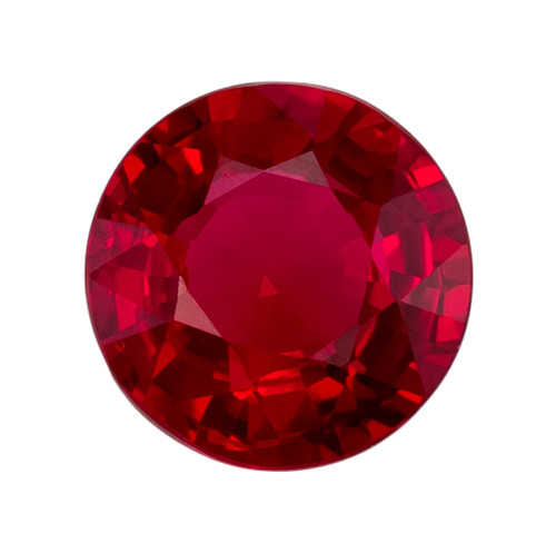0.92 Carat Ruby Round Cut Gemstone, 5.7mm size | AfricaGems
