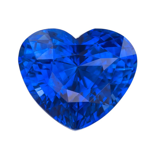 Blue Sapphire - Heart Cut - 1.60 carat - 7.3x6.2mm