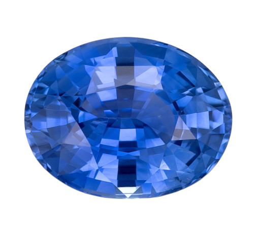 3.04 Carat Blue Sapphire Oval Cut Gemstone, 9.6x7.5mm size | AfricaGems