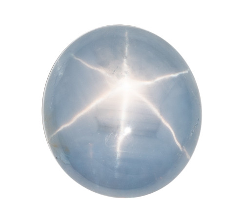 7.58 Carat Star Sapphire Oval Cut Gemstone, 11.2x10.2mm size | AfricaGems