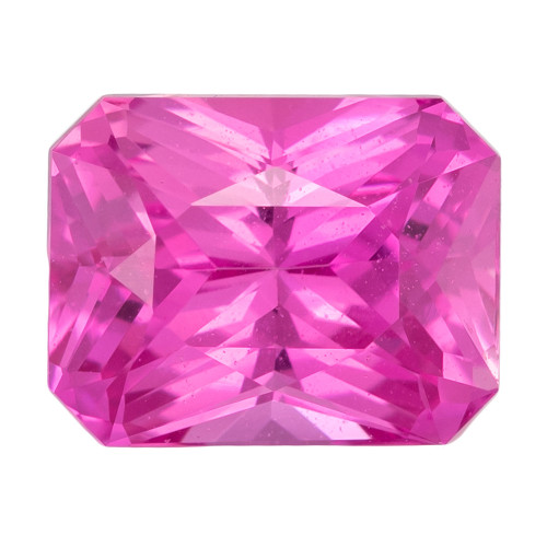 Pink Sapphire - Radiant Cut - 1.39 Carat - 6.6x5.1mm