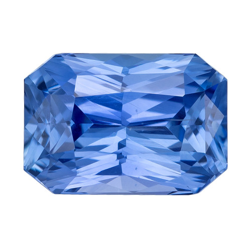 2.13 Carat Blue Sapphire Radiant Cut Gemstone, 8.2x5.7mm size | AfricaGems