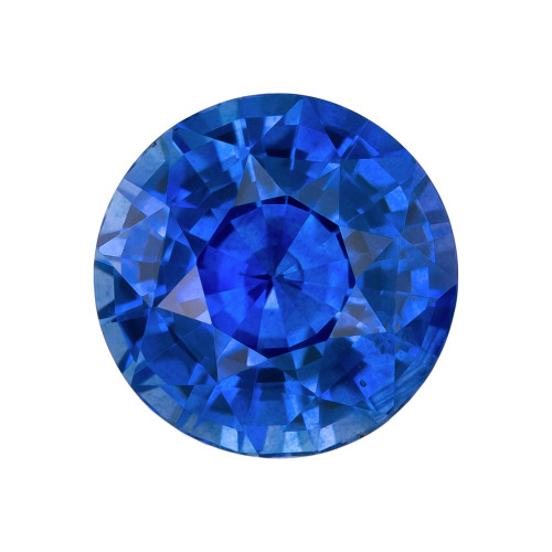 Blue Sapphire - Round Cut - 1.84 Carats - 6.7mm Size