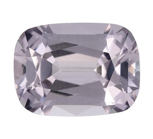 AfricaGems Certified Gray Spinel - Genuine - Cushion Cut - 1.26 carats - 7.4 x 5.5mm