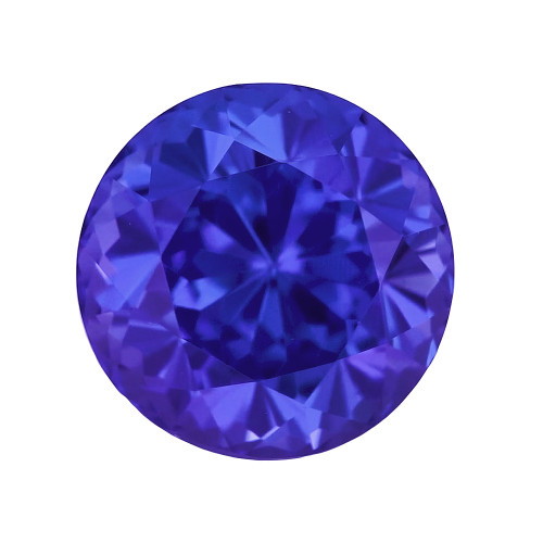 Blue Purple Tanzanite - Round Cut - 2.19 Carat - 7.3mm Size